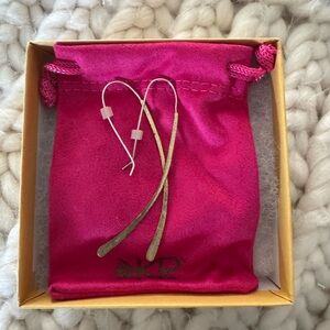 Silpada KR Design Gold Bar Earrings